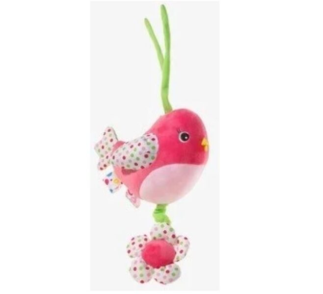 Plush toy music box bird
