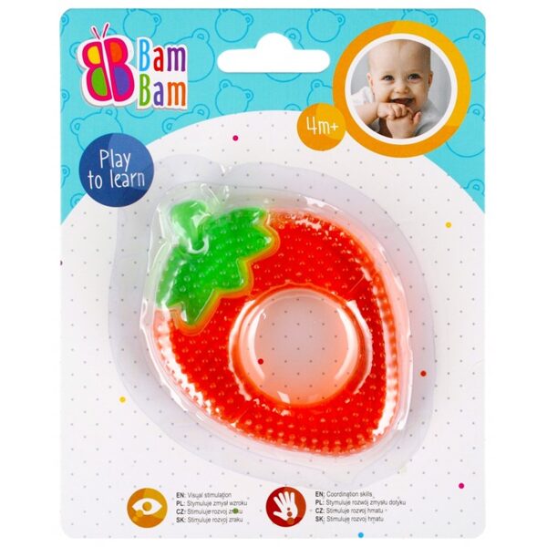 Baby teether toy strawberry