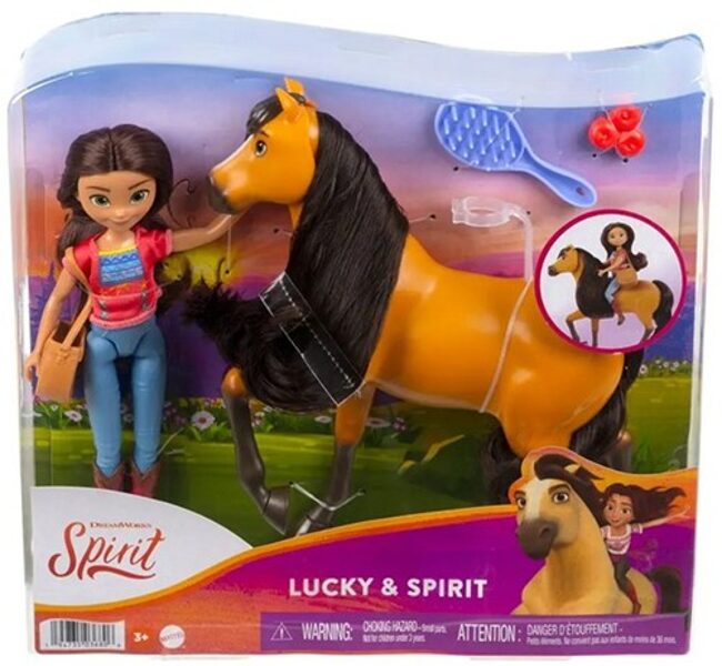 Mattel DreamWorks Doll Playset Lucky & Spirit 